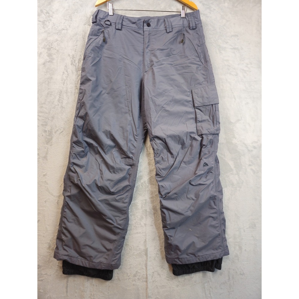 Nike ACG Gray Snow Ski Cargo Pants Men's Large Nylon Insulated Pockets